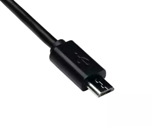 USB 3.1 kábel typu C – micro B, čierny, DINIC Box s euro otvorom, 2 m